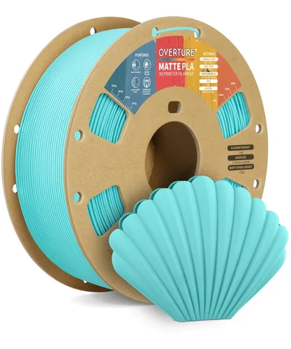 Vista 50 de OVERTURE - Filamento de fibra de carbono PLA para impresora 3D de 1.75 mm, carrete de cartón PLA de 2.2 libras, precisión dimensional +/- 0.02 mm