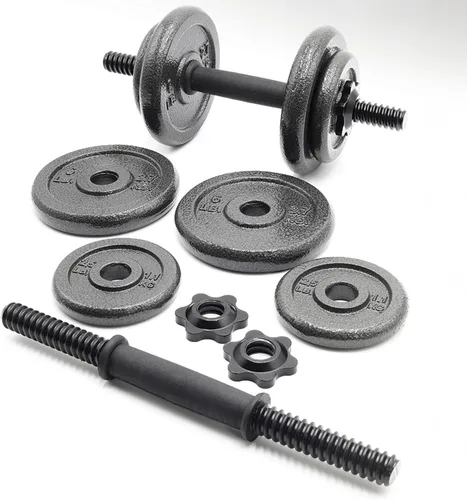 Vista 2 de CAP Adjustable Cast Iron Dumbbell Weight Sets, Singles & Pairs Negro