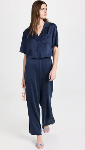 Vista 5 de Lunya Conjunto de pantalón de seda lavable de tiro alto para mujer