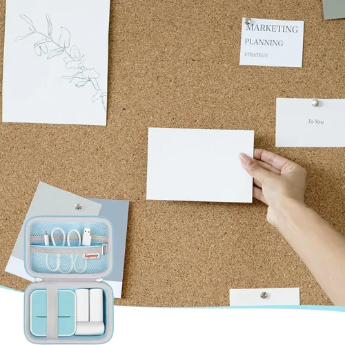 Vista 6 de Printpods - Estuche rígido de transporte para impresora de calcomanías Anycash S1, mini impresora con calcomanías, funda de protección