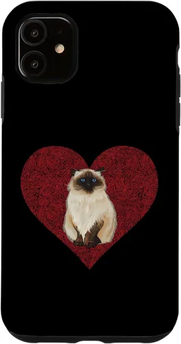 Vista 5 de Funda para iPhone 14 Himalaya Día de San Valentín Cat Love