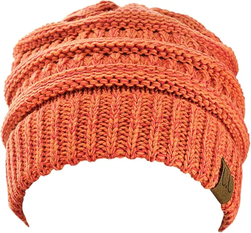 Vista 4 de NYFASHION101 Unisex Multicolor Warm Cable Knit Thick Beanie Cap