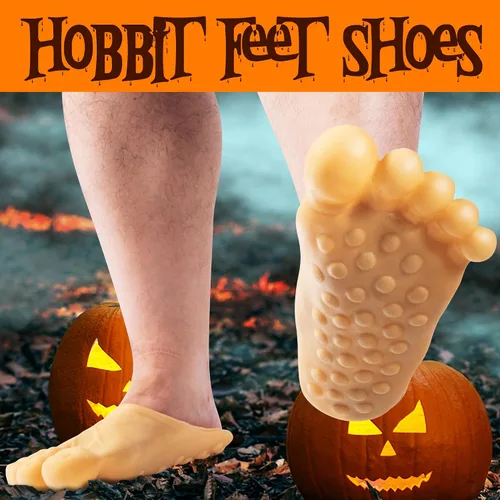 Vista 5 de Pantuflas divertidas de Halloween para pies descalzos, fundas realistas para zapatos de pies grandes, accesorios de disfraces divertidos