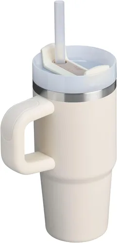 Vista 3 de STANLEY Quencher H2.0 - Vaso con asa y pajilla, tapa de 3 posiciones Flowstate de 14 onzas, compatible con portavasos para viajes, vaso de acero