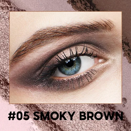 Vista 2 de CARSLAN Paleta de sombras de ojos, paletas de maquillaje de ojos duraderas en mate, sombra de ojos brillante, sombras naturales cálidas de alta