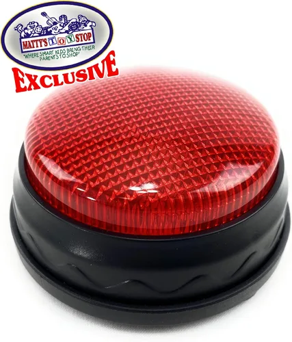 Vista 5 de Matty's Toy Stop Luces y sonidos electrónico 3 modos rojo y azul juego de respuesta zumbador y temporizador de cuenta regresiva paquete de regalo