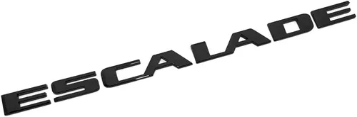 Vista 3 de Paquete de 3 emblemas Escalade 600 600D para puerta trasera elevadora 3D 84787581 23440294 84740919 compatible con Escalade (negro brillante)