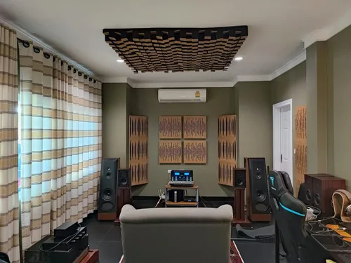 Vista 13 de (2 Pack) — Difusor de estudio acústico de sonido «Sirius» 2D QRD Difusión - Reflexión - Absorción - Insonorización - Aislamiento Panel de arte