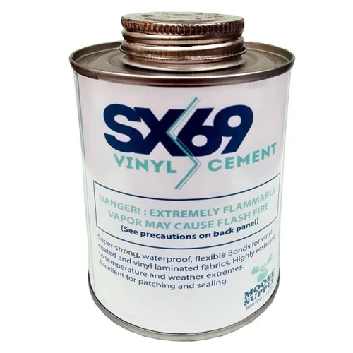 Vista 2 de Pegamento de vinilo para cemento SX-69, lata de 8 onzas, adhesivo