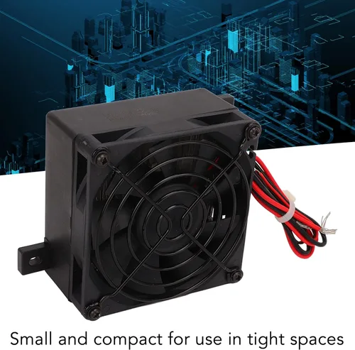 Vista 4 de Calentador termistor compacto PTC con ventilador - Módulo de calentador de aire de temperatura constante de 12 V/24 V para reparación