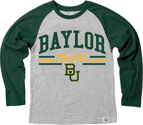 Vista 22 de Wes and Willy NCAA playera raglán de manga larga para niños