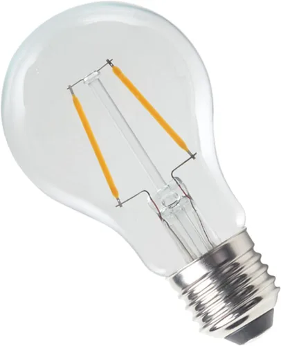 Vista 3 de Lxcom Lighting Bombilla LED Edison A19, bombillas LED de filamento de 2 W, equivalente a 20 W, blanco cálido, 2700 K, no regulable, vidrio