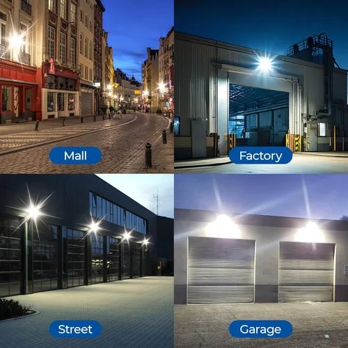 Vista 9 de CINOTON Paquete de luz LED conmutable de pared de 120 W/100 W/60 W con sensor de atardecer a amanecer, 3CCT 5000K/4000K/3000K, [100-277V] IP65