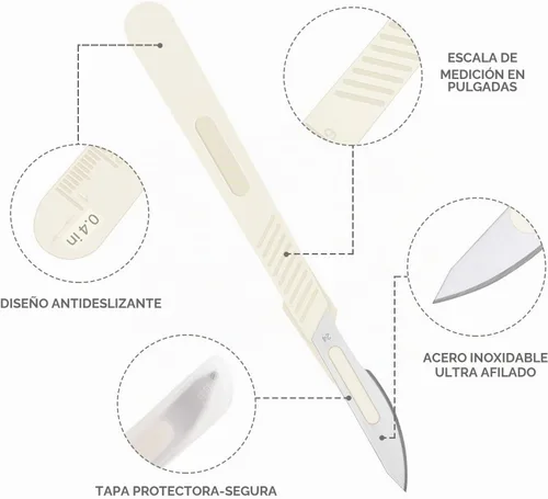 Vista 4 de Mudder Herramienta de puntuación de masa madre con 10 cuchillas reemplazables, mango de madera y 2 cuchillos con cubierta protectora para hornear