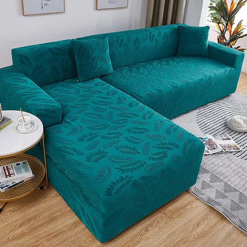 Vista 13 de Fundas de sofá modular, funda de sofá jacquard elástica para sofá en forma de L, suave, antideslizante, resistente al desgaste, protector de muebles