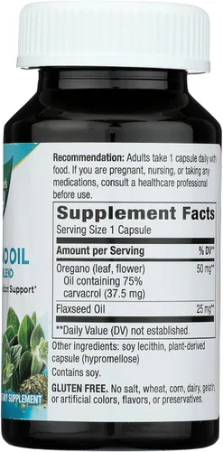 Vista 5 de Nature's Way Aceite de orégano – Suplemento de apoyo inmunológico* – 75-85% Carvacrol – Sin gluten – 60 cápsulas veganas