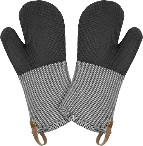 Vista 15 de Cuisinart Chambray - Guantes para horno de cocina, resistentes al calor Carbón