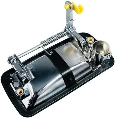 Vista 9 de Medio metal cromado, 1 par de manijas de puerta delantera y exterior compatible con Chevy S10 Sonoma 1994-2004 Blazer