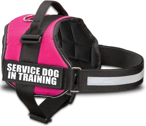 Vista 14 de Industrial Puppy Arnés de chaleco de entrenamiento para perro de servicio, XXXS 11.5-13 pulgadas, rojo Rojo Brillante
