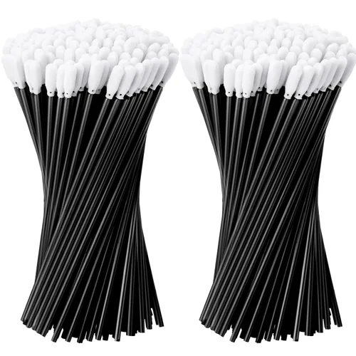 Vista 14 de Chinco 200 piezas de hisopos de espuma con punta de esponja, hisopos de espuma con punta de esponja para impresora de inyección de tinta, cabezal