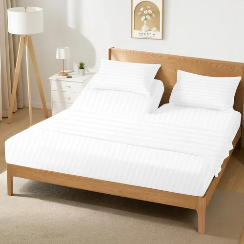 Vista 16 de OnlineBestDeal's Top Split - Juego de sábanas tamaño Queen para camas ajustables, media sábana de 18 pulgadas de profundidad, 28 pulgadas, 800 Negro
