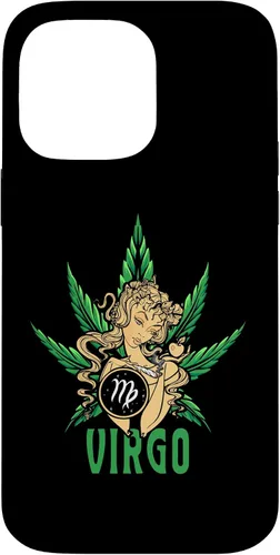 Vista 21 de Zodiac Stoner Vibes: Virgo Cannabis Weed Horoscope Design Case para iPhone 17