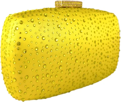 Vista 5 de Boutique De FGG Bolsos de noche para mujer, bolsos de mano de cristal para fiesta de boda, bolsos de diamantes de imitación para novia