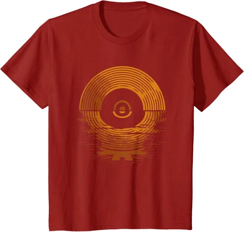 Vista 64 de Vinyl LP Records - Camiseta de vinilo Sunset Negro