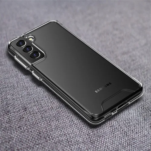 Vista 7 de Rayboen Funda para Samsung Galaxy S21, transparente a prueba de golpes, delgada, ligera, duradera para Galaxy S21 5G con parte trasera transparente