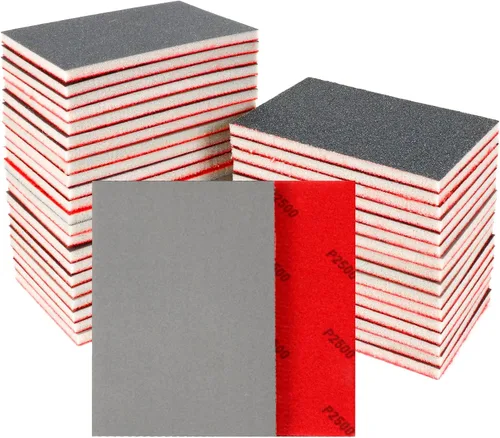 Vista 13 de 24 Piezas Esponjas de Lijado Grano 1200-1500, Bloques de Lijado Lavables y Reutilizables para Madera, Metal, Paneles de Yeso, Acristalamiento, Papel