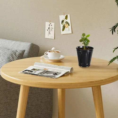 Vista 5 de ULTECHNOVO Bote de basura pequeño con tapa, papelera de escritorio para escritorio, oficina, cocina y maceta, contenedor compacto de basura de mesa