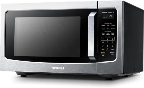 Vista 9 de TOSHIBA ML4-EM09PA(BS) - Pequeño horno microondas de encimera con 6 menús automáticos, función de silencio, bloqueo para niños, elementos esenciales