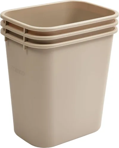 Vista 2 de Winco Cesta de basura para el hogar y la oficina, 7 galones, color beige