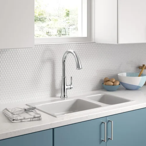Vista 4 de American Standard 9319310.002 Renate Grifo de cocina desplegable con pulverizador cromado