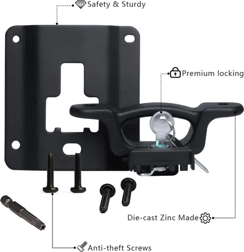 Vista 2 de Anclajes de amarre de camión para Ford F-150/F-250/F-350 y Raptor (sistema BoxLink), paquete de 4 tacos y placas, sustituye a FL3Z-99000A64-B