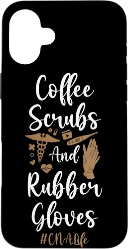Vista 22 de iPhone 16 CNA Nurse Certified Nursing Assistant Coffee Coffee Scrubs & Case