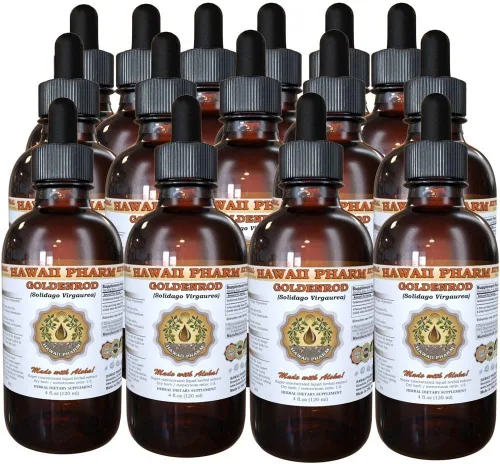 Vista 7 de Hawaii Pharm Extracto Líquido de Varilla de Oro (Solidago virgaurea L.) 2x2 oz