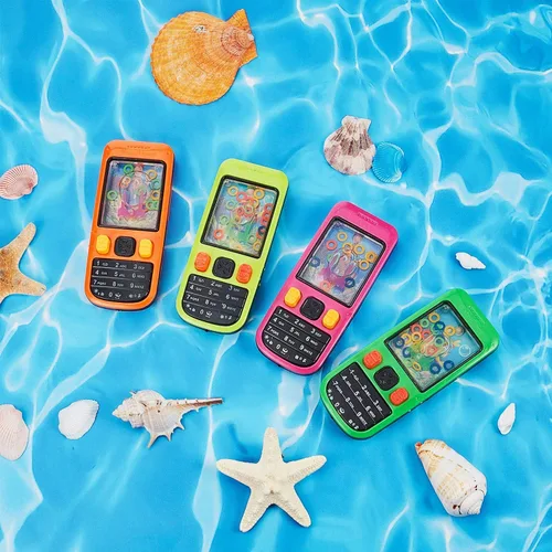 Vista 4 de Gejoy 10 Piezas Juegos de Anillos de Agua Portátiles Regalos de Fiesta para Niños Juego de Lanzamiento de Anillos de Agua de Teléfono Celular