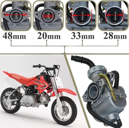 Vista 2 de Juego de carburador PZ20 para Honda SL70 Motosport 70 1971 1972 1973 XL70 1974 1975 1976 XL 70 XL80S XL 80S 1980 1981 1982 1983 1984 1984 1988 1984