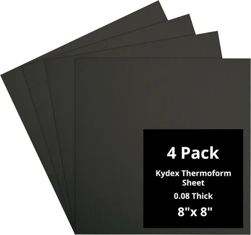 Vista 91 de Kydex Sheets - Solid Color DIY Kit for Crafting Holsters, Sheaths, and Mag Pouches - (8x8, 8x12, 12x12), Premium Thermoform Sheets - Thick, Durable