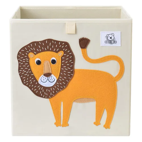 Vista 9 de Contenedores plegables de almacenamiento de animales de tela, caja/cofre/organizador para niños pequeños/niños, guardería, sala de juegos, 13 Alpaca