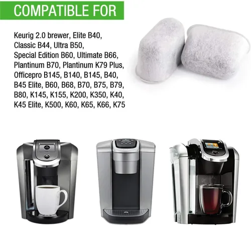 Vista 3 de Paquete de 18 filtros de agua de carbón compatibles con cafetera Keurig de repuesto