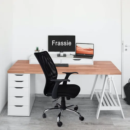 Vista 6 de Frassie Base de silla de oficina de 25 pulgadas con 5 ruedas, universal, resistente, 2500 libras, repuesto de pieza de base de silla de metal