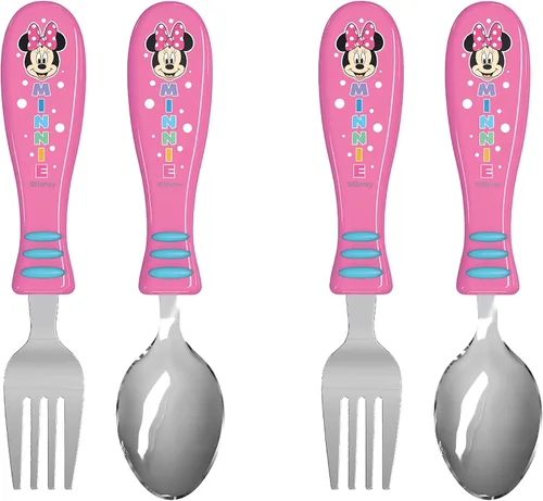 Vista 11 de Zak Designs Bluey - Juego de cubiertos para niños con divertido arte de personajes en ambos utensilios, tenedor antideslizante y cuchara es perfecto