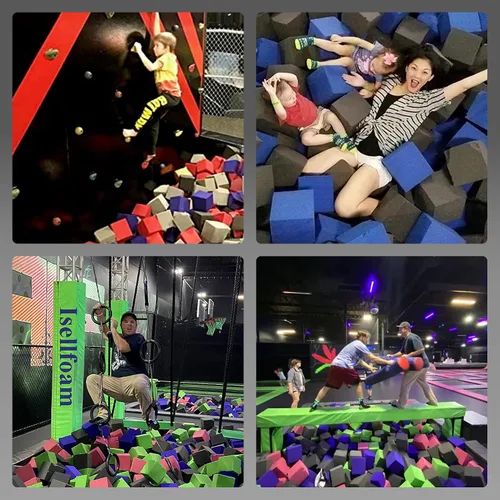 Vista 7 de RaceCityFoam Foam Pits Cubes/Blocks (108pcs) High Density Foam Pit Cubes Blocks, Multiple Size Available, Multiple Colors Available, Made in USA