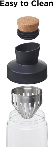 Vista 9 de Rabbit Decantador de infusión de licor, kit de infusor de alcohol y licores de 20 onzas con cesta de filtro integrada, perfecto para cócteles