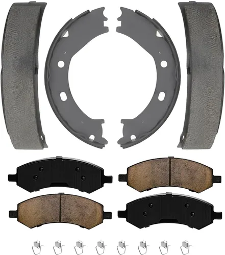 Vista 14 de Detroit Axle - Kit de freno trasero para Ford Explorer 2020-2025 2024-2025 Rotores de freno de disco Mustang Pastillas de freno de cerámica