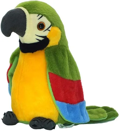 Vista 3 de Loro parlante sin importar lo que digas, repetirá lo que digas, divertido aprendizaje buen ayudante te trae felicidad. Juguetes de loro. Loro
