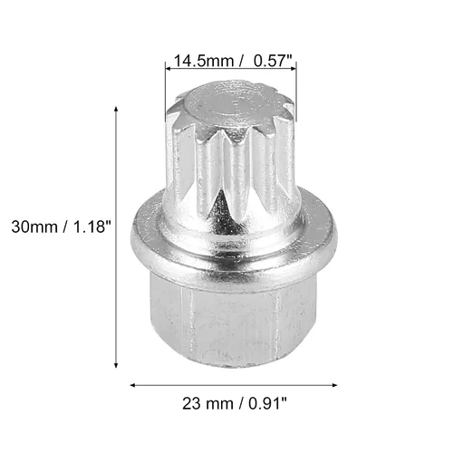 Vista 3 de X AUTOHAUX ABC1/11PT Llave de extracción de tornillo de tuerca de bloqueo de rueda antirrobo para VW para Audi