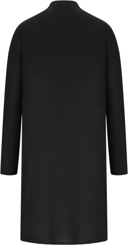 Vista 5 de Camisa de estilo árabe de moda para hombre, manga larga, botón de cuello alto, pulóver, bata musulmana sólida, Thobe largo
